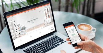 Qoncept Website on mobile device and laptop