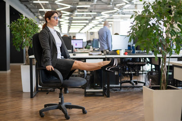 Adjusting office chair for proper posture