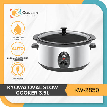 KYOWA by Qoncept Oval Slow Cooker