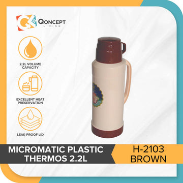 MICROMATIC by Qoncept 2.2L Plastic Thermos H-2103