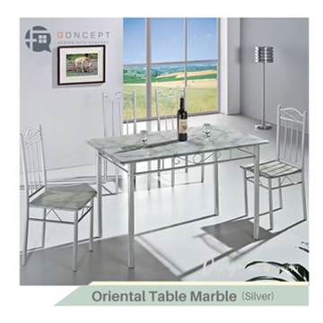 Qoncept Living Oriental Wooden 4 Seater Dining Table 120Cm