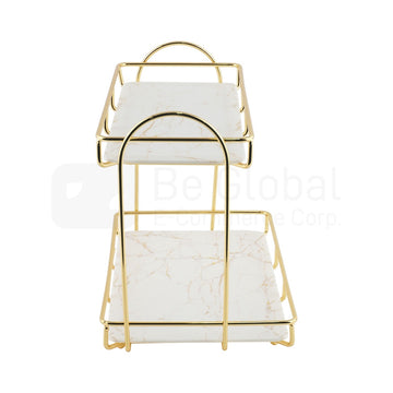 QONCEPT HOMEWARE Felicity 2-Layer Bathroom Organizer