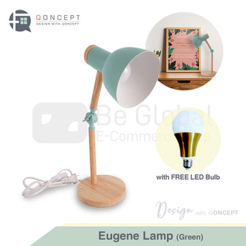 QONCEPT HOMEWARE Eugene Nordic Adjustable Desk Lamp with Free Bulb