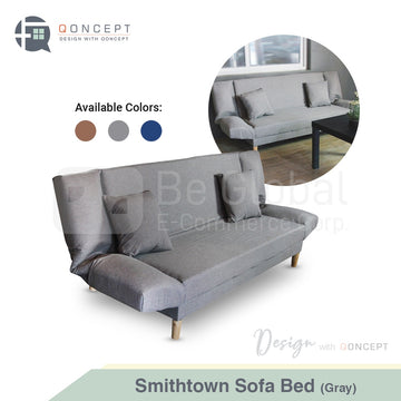 Qoncept Furniture Smithtown Sofa Bed with Armrest and Pillow 190cm