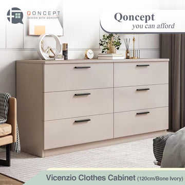 Qoncept Furniture Vincenzio Clothes Cabinet 100cm and 120cm Long