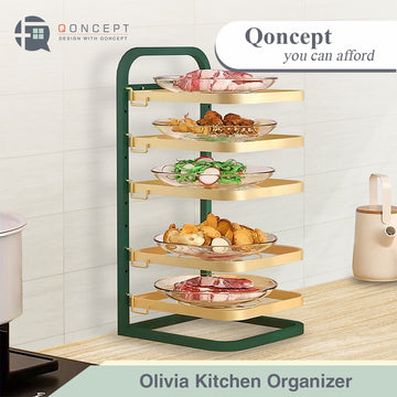 QONCEPT HOMEWARE Olivia 5-Layer Heavy Duty Kitchen Organizer