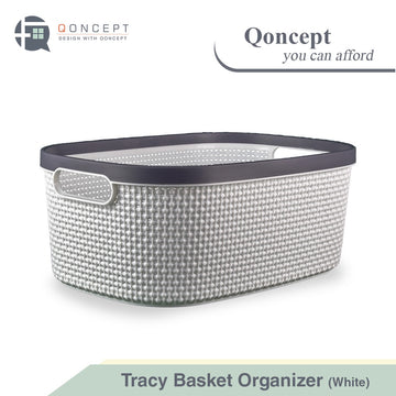 QONCEPT HOMEWARE Tracy Basket Organizer Vegetable and Fruit Basket Multi-Purpose Organizer