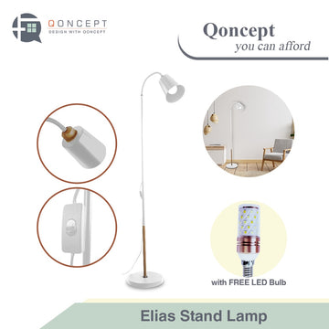 QONCEPT HOMEWARE Elias Adjustable Floor Lamp